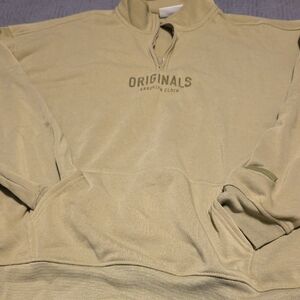 Brooklyn Cloth Tan Originals Half-Zip Pullover